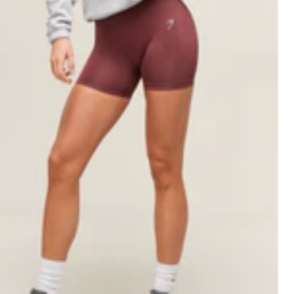 Gymshark Everyday Seamless Shorts Burgundy Brown